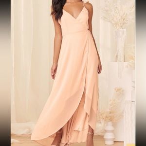 Lulus Blush Pink High Low Dress